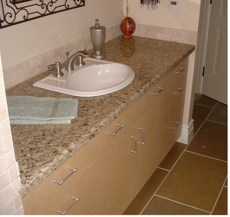 modern maple vanity 
