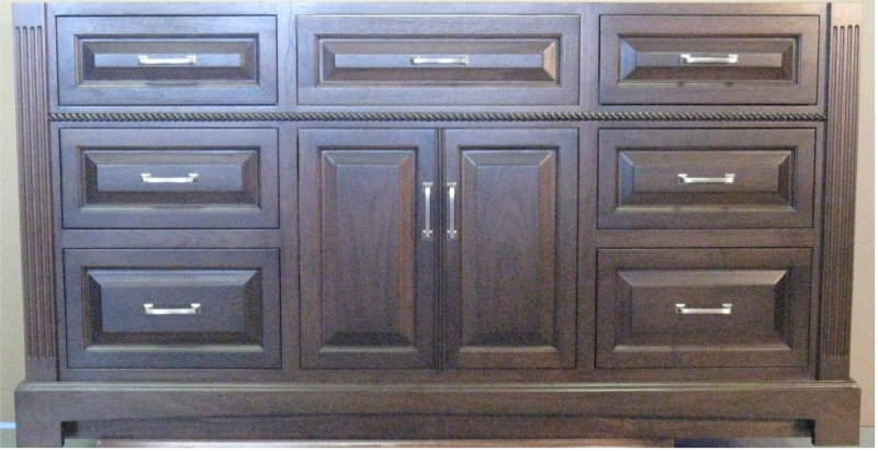 walnut bathroom