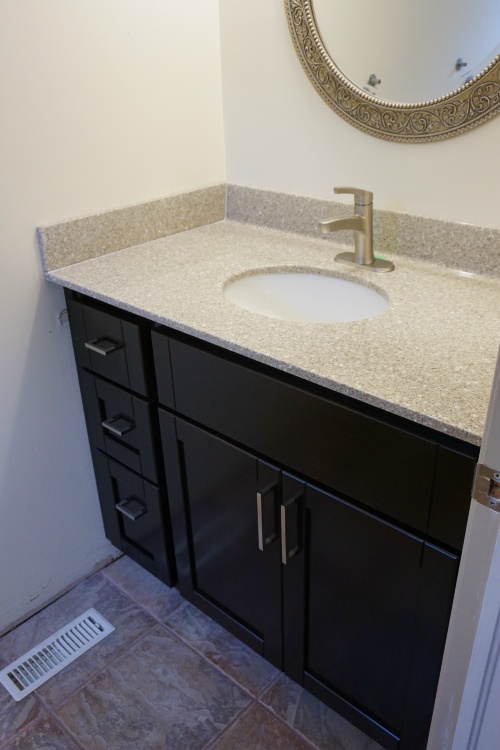 birds eye maple bathroom cabinet