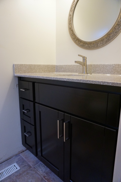 birds eye maple bathroom cabinet