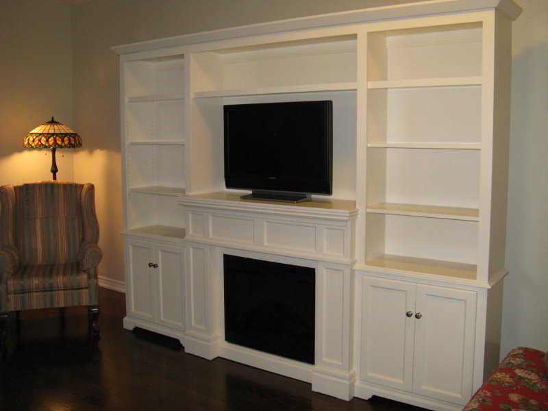 antique cream coloured book case