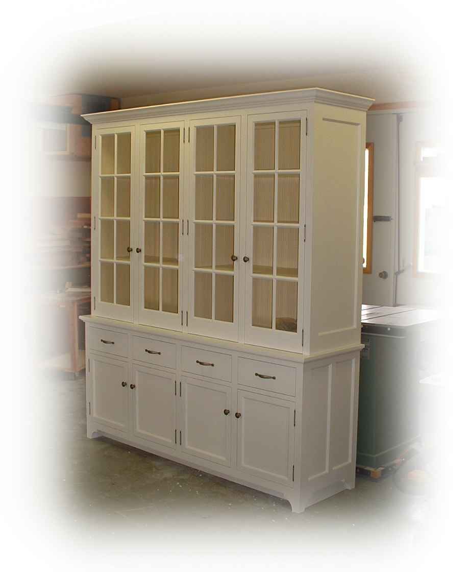 White Buffet & hutch