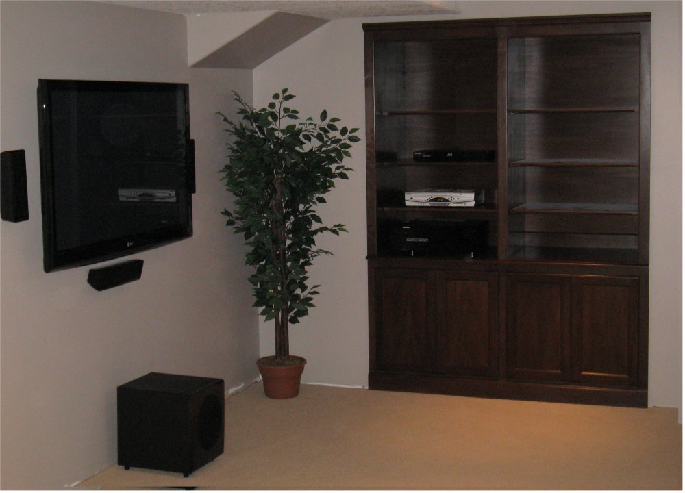 Mahogany built in cabinet